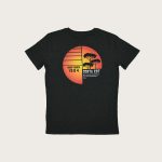 Retro T-Shirt Uomo Grigia “Surf Rider 1984” Costa Est