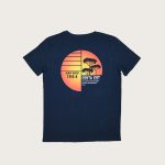 Retro T-Shirt Blu Navy “Surf Rider 1984” Costa Est