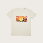 t-shirt man surfing vintage white front